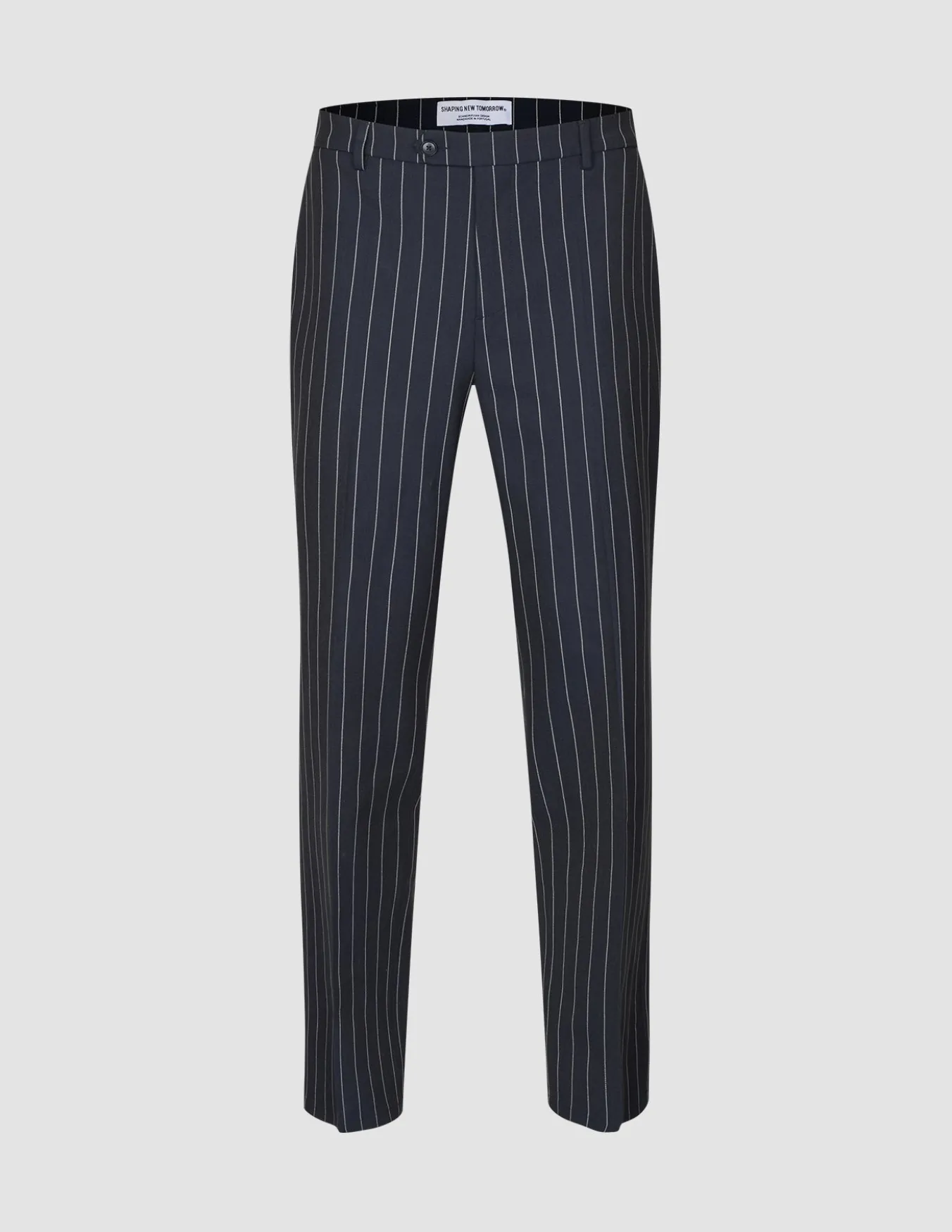 Essential Suit Pants Relaxed Fit Navy Stripes