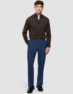 Essential Suit Pants Relaxed Fit Navy Checks