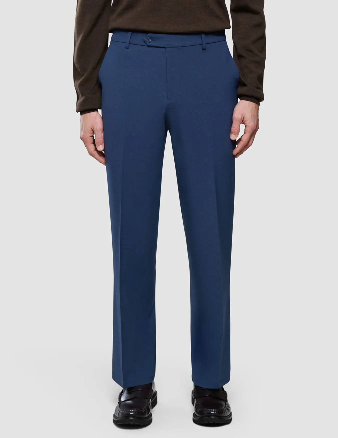 Essential Suit Pants Relaxed Fit Navy Checks
