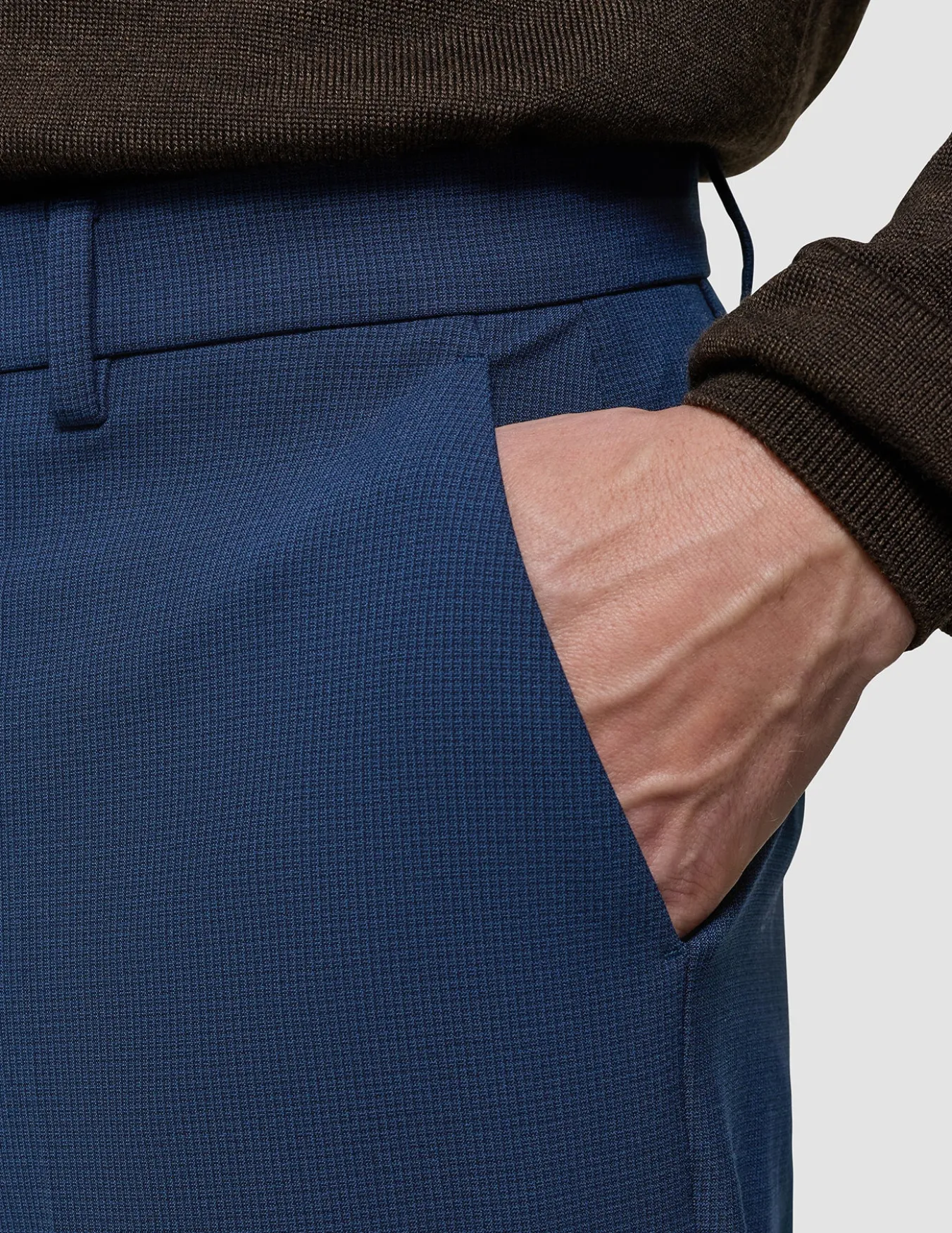 Essential Suit Pants Relaxed Fit Navy Checks