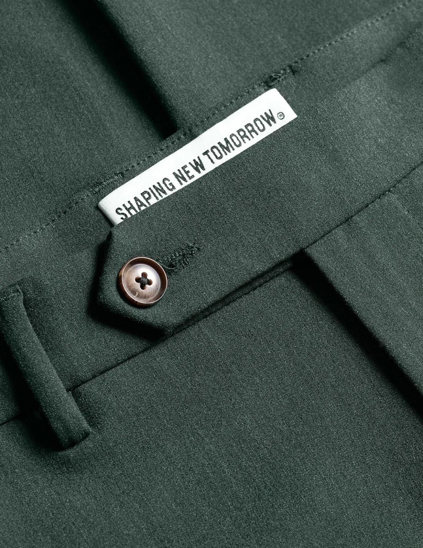 Essential Suit Pants Relaxed Fit Pine Green