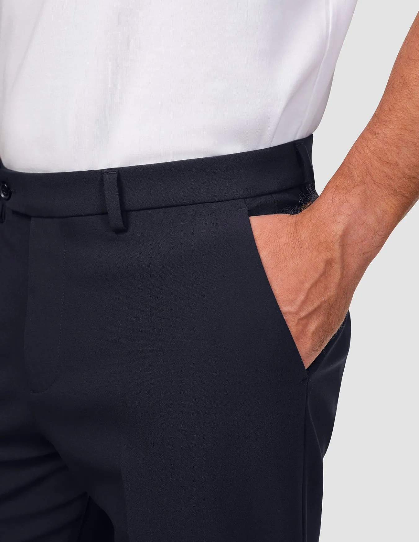 Essential Suit Pants Relaxed Fit Midnight Blue