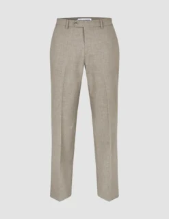 Essential Suit Pants Relaxed Fit Beige Melange