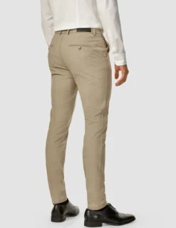 Essential Suit Pants Slim Beige Melange