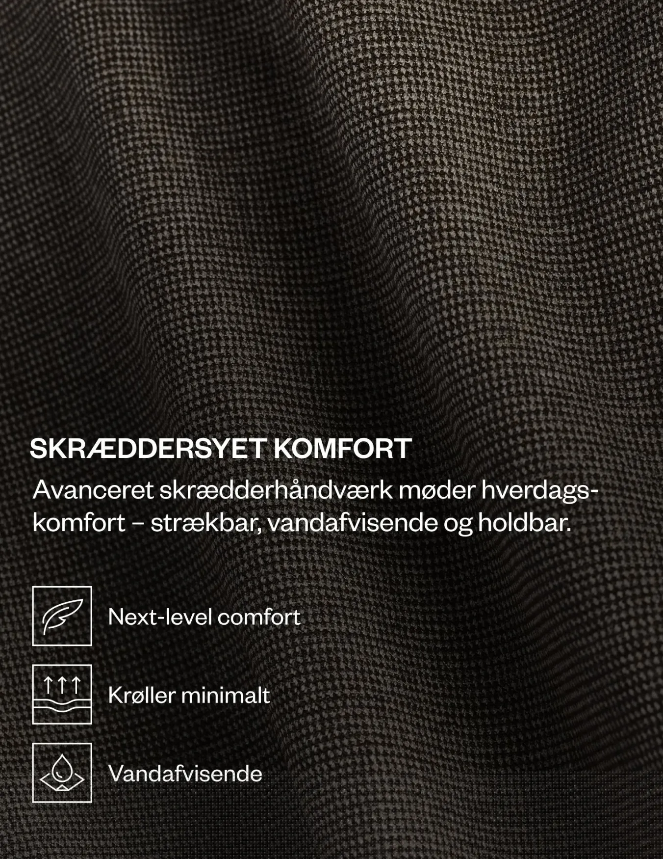 Essential Suit Pants Slim Dark Blue Check