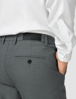 Essential Suit Pants Slim Dark Grey Melange