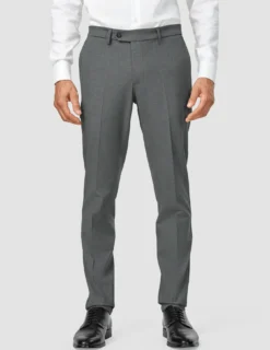 Essential Suit Pants Slim Dark Grey Melange