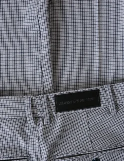 Essential Suit Pants Slim Duo Check Blue