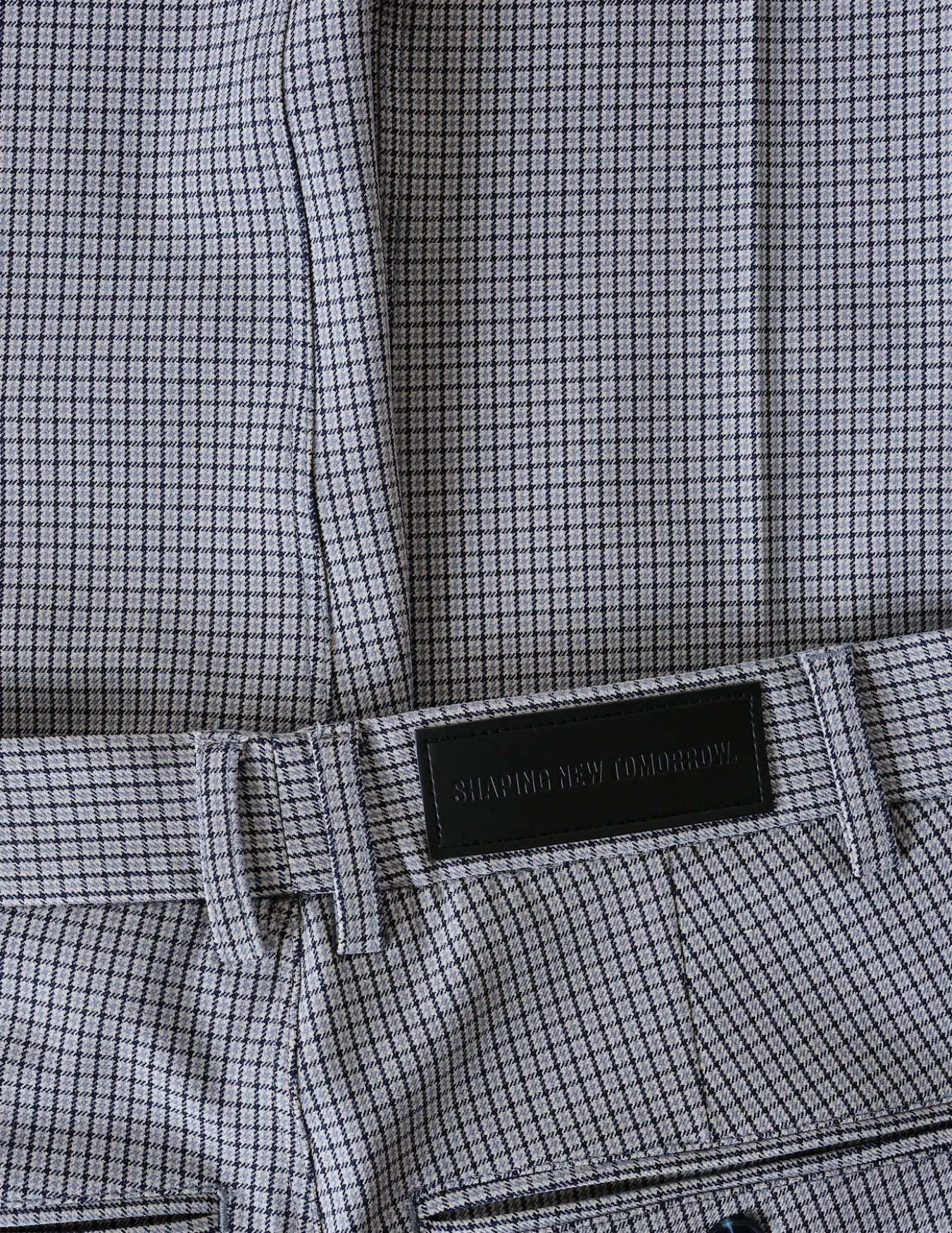 Essential Suit Pants Slim Duo Check Blue