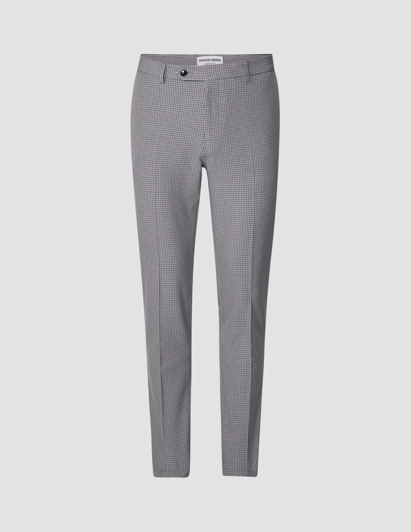 Essential Suit Pants Slim Duo Check Blue