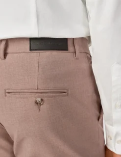 Essential Suit Pants Slim Dusty Lilac Melange