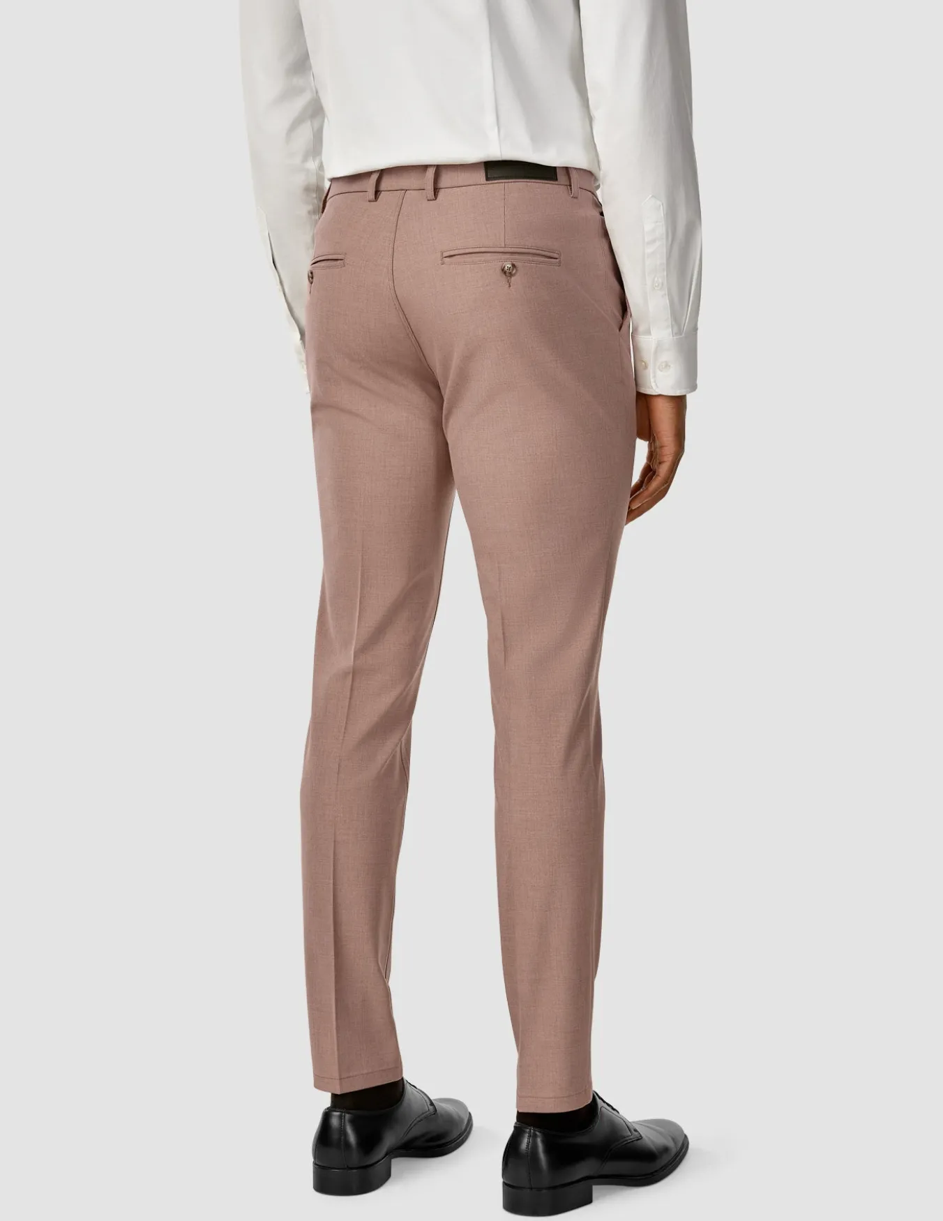 Essential Suit Pants Slim Dusty Lilac Melange