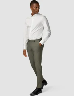 Essential Suit Pants Slim Green Melange