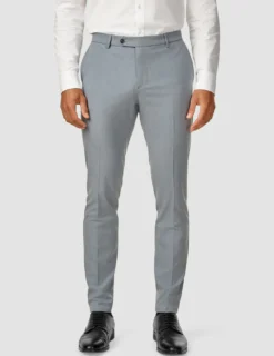 Essential Suit Pants Slim Light Blue Melange