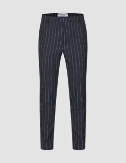 Essential Suit Pants Slim Navy Stripes