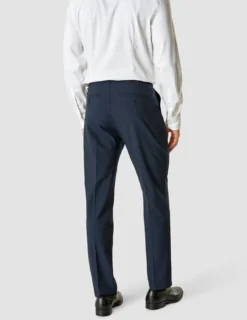 Essential Suit Pants Slim Navy Melange