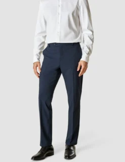 Essential Suit Pants Slim Navy Melange