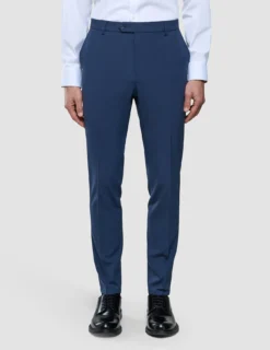 Essential Suit Pants Slim Navy Checks