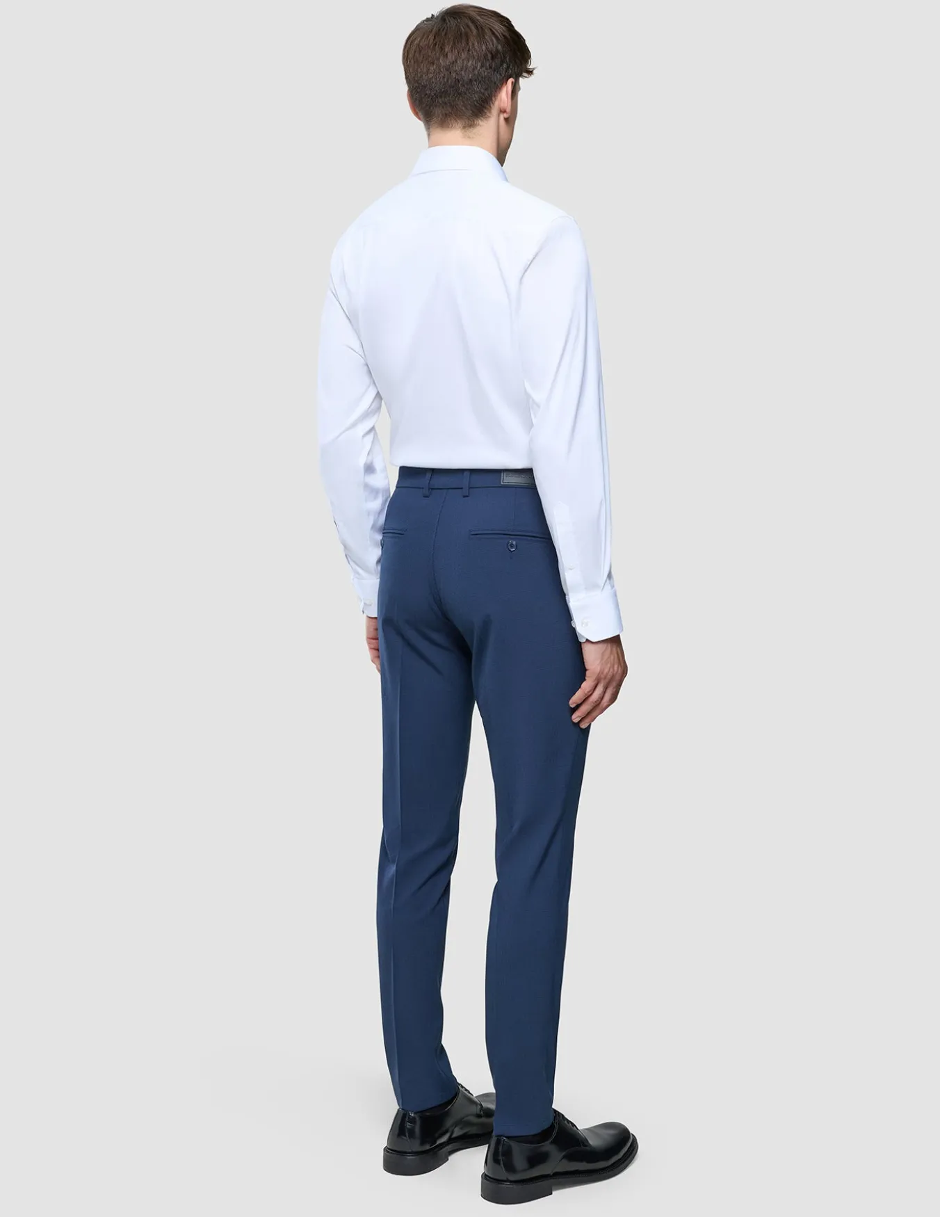 Essential Suit Pants Slim Navy Checks
