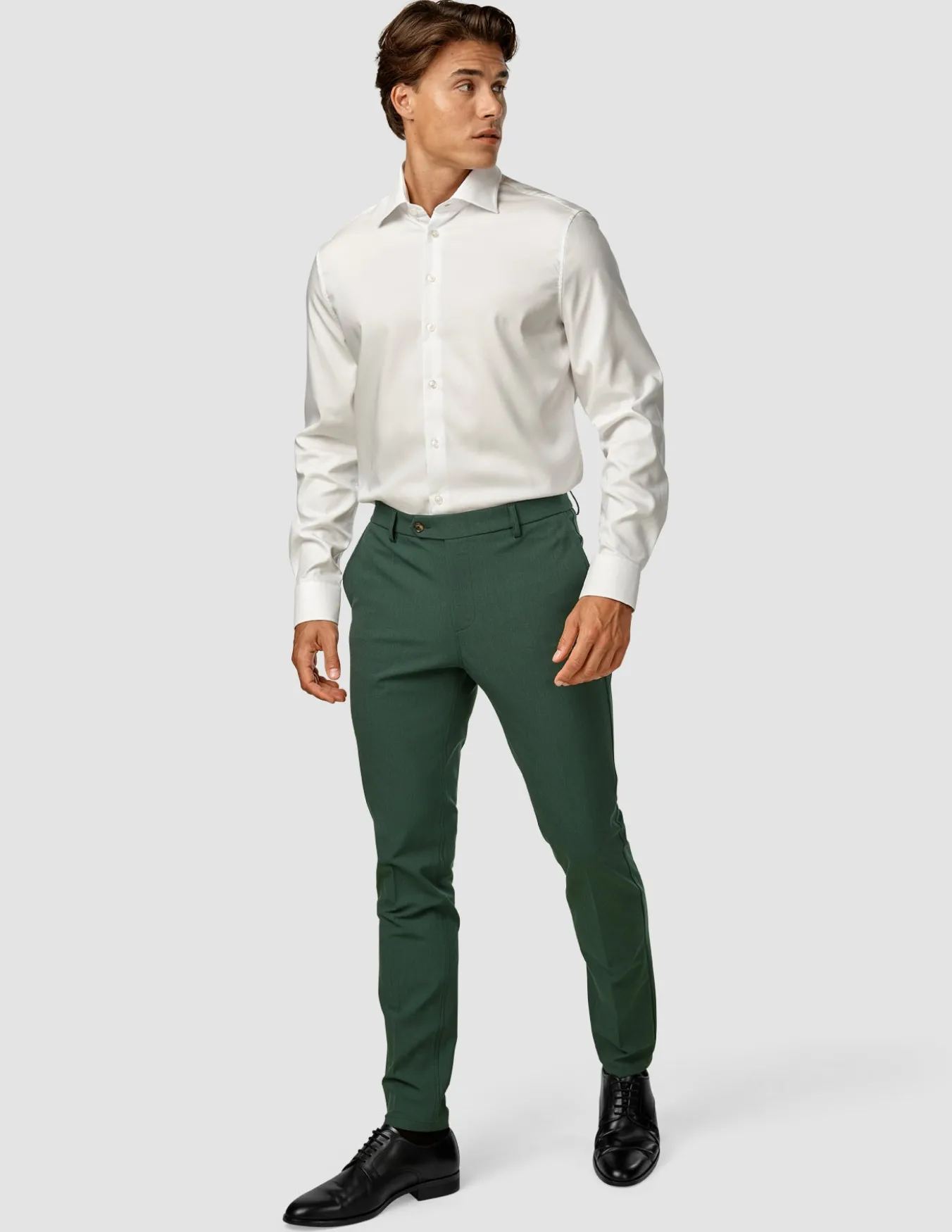 Essential Suit Pants Slim Pine Green