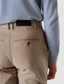 Essential Suit Pants Slim Sand Grain