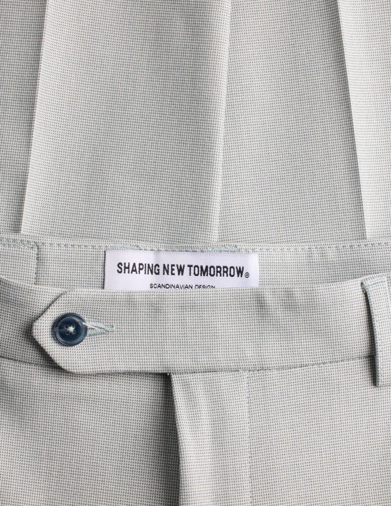 Essential Suit Pants Slim Teal Blue