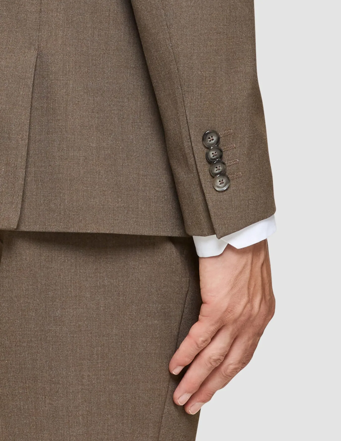 Essential Suit Saddle Brown Melange