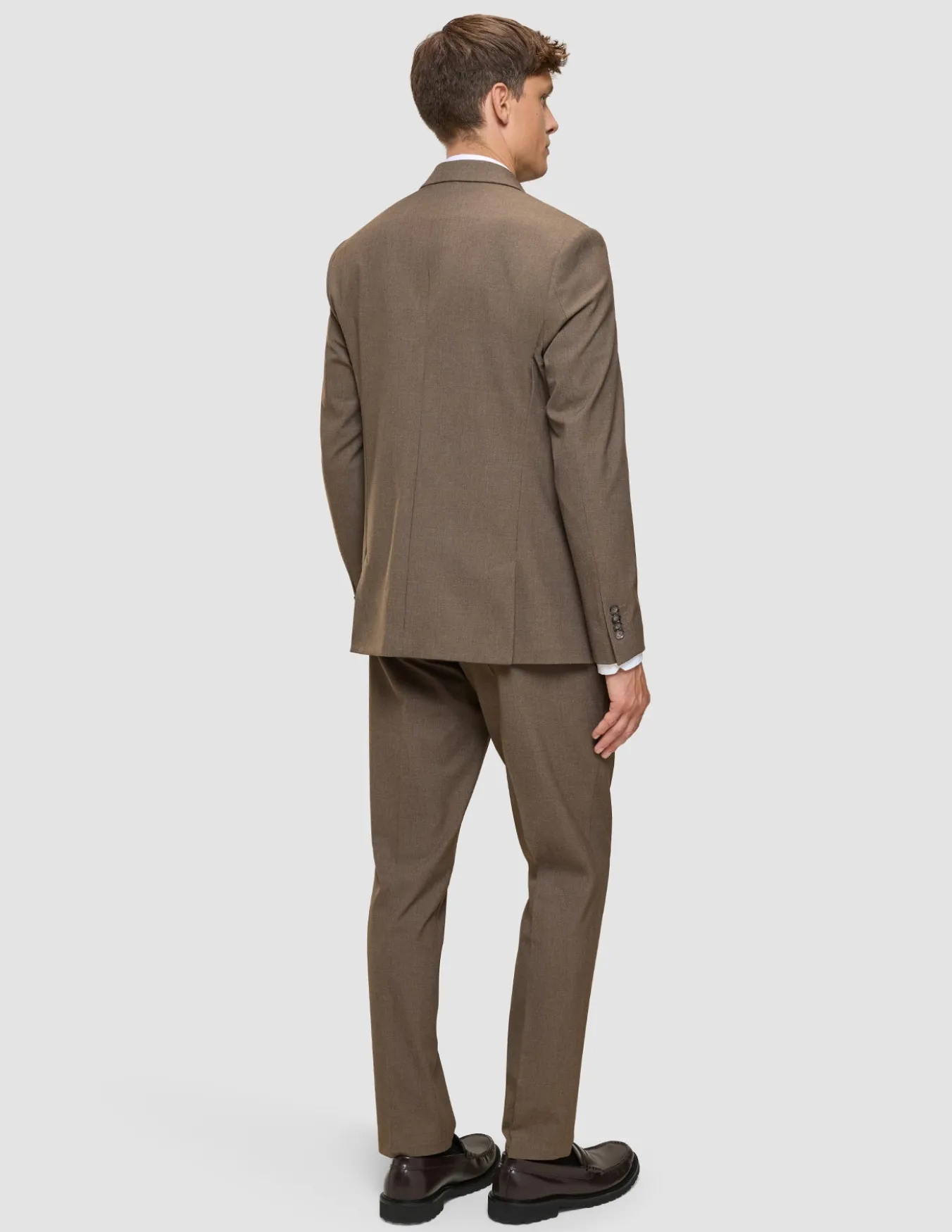Essential Suit Saddle Brown Melange