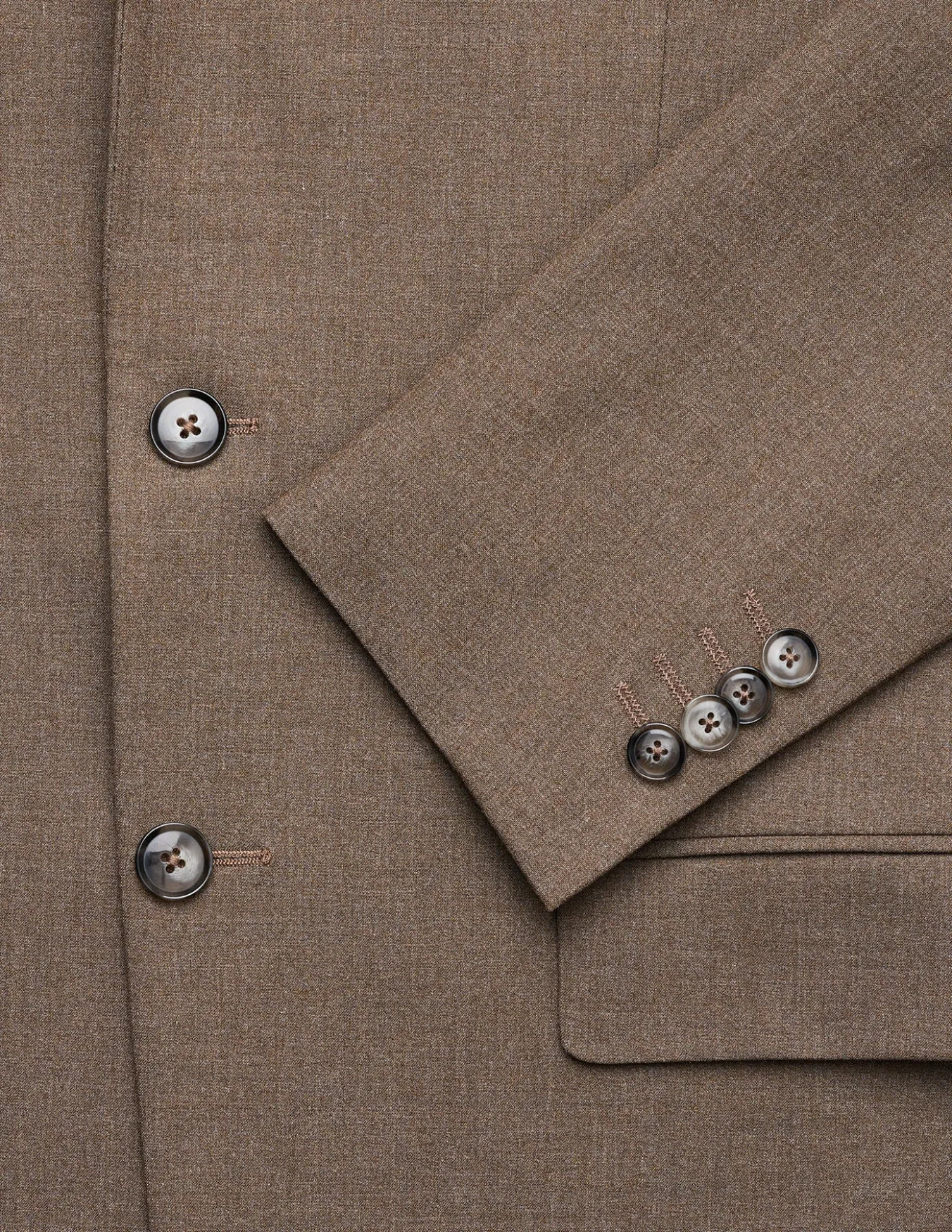 Essential Suit Saddle Brown Melange