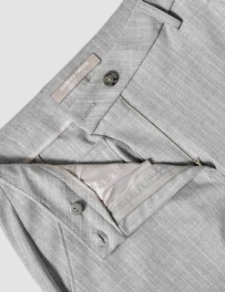 Essential Suit Tapered Light Grey Pinstriped