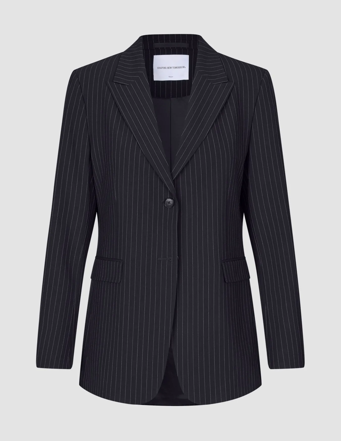 Essential Suit Tapered Navy Pinstripe