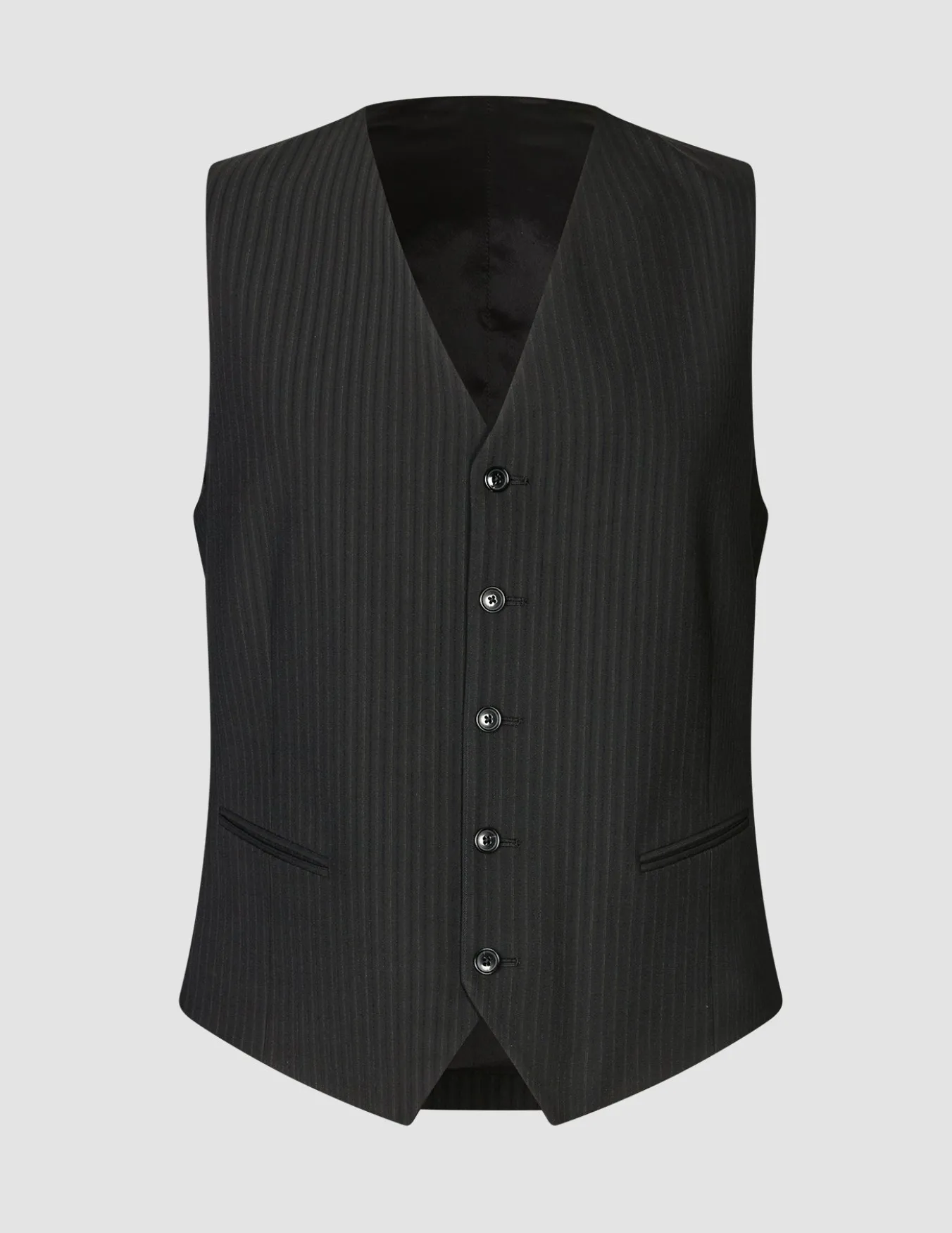 Essential Vest Asphalt Pinstripe