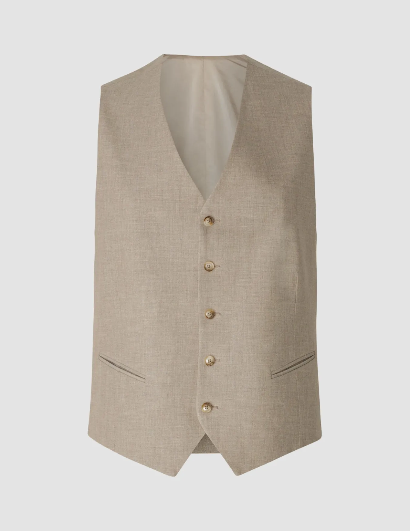 Essential Vest Beige Melange