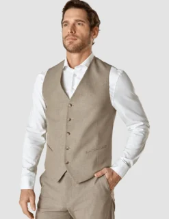 Essential Vest Beige Melange