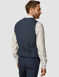 Essential Vest Dark Blue Check