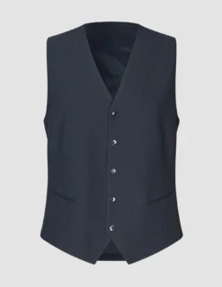 Essential Vest Dark Blue Check