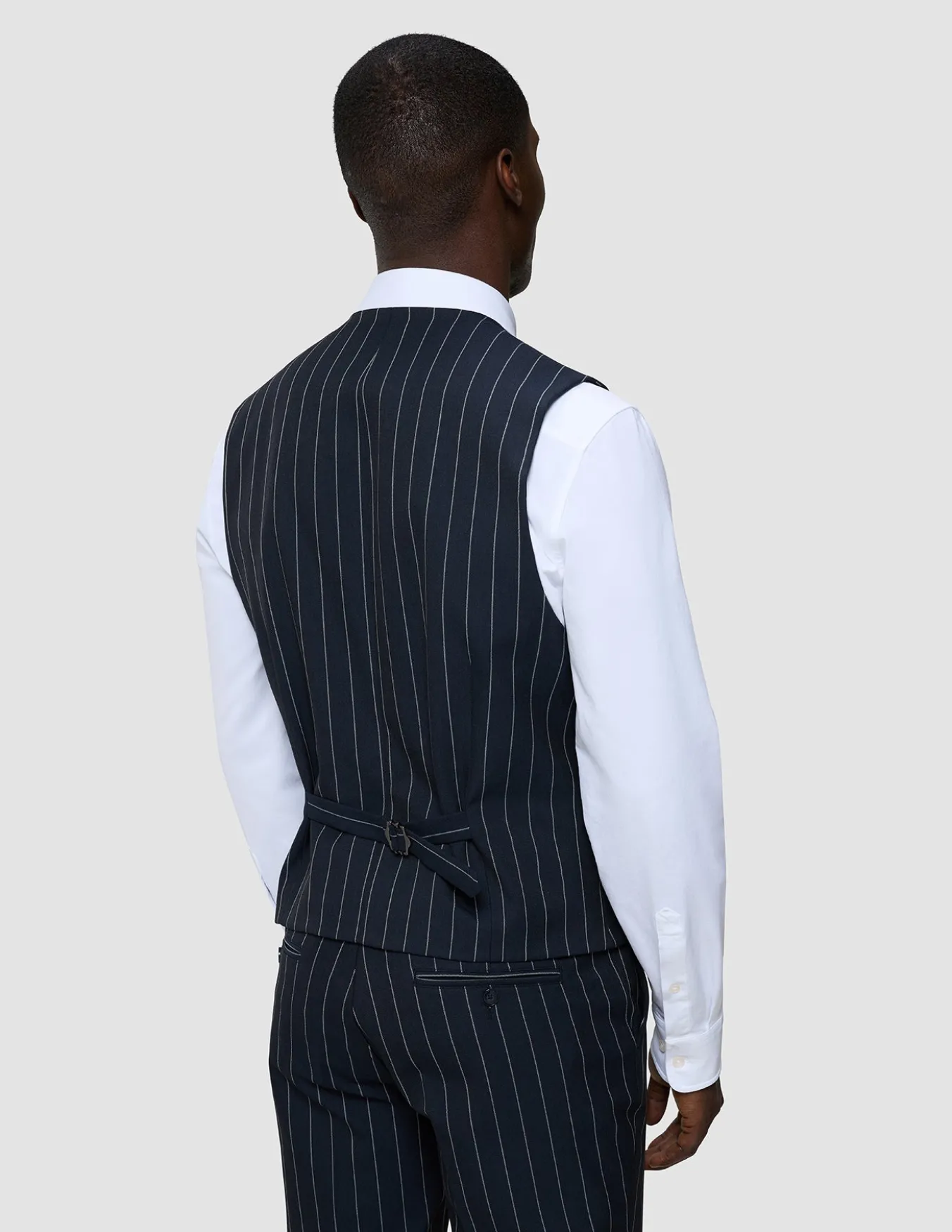 Essential Vest Navy Stripes