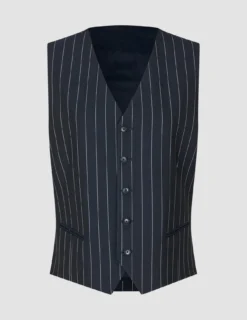 Essential Vest Navy Stripes