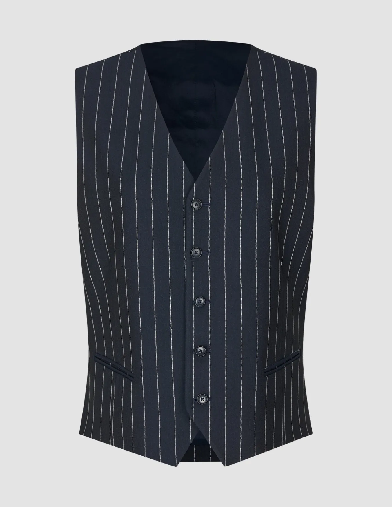 Essential Vest Navy Stripes