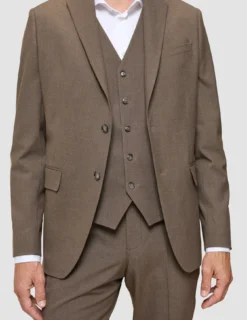 Essential Vest Saddle Brown Melange