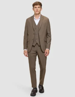 Essential Vest Saddle Brown Melange