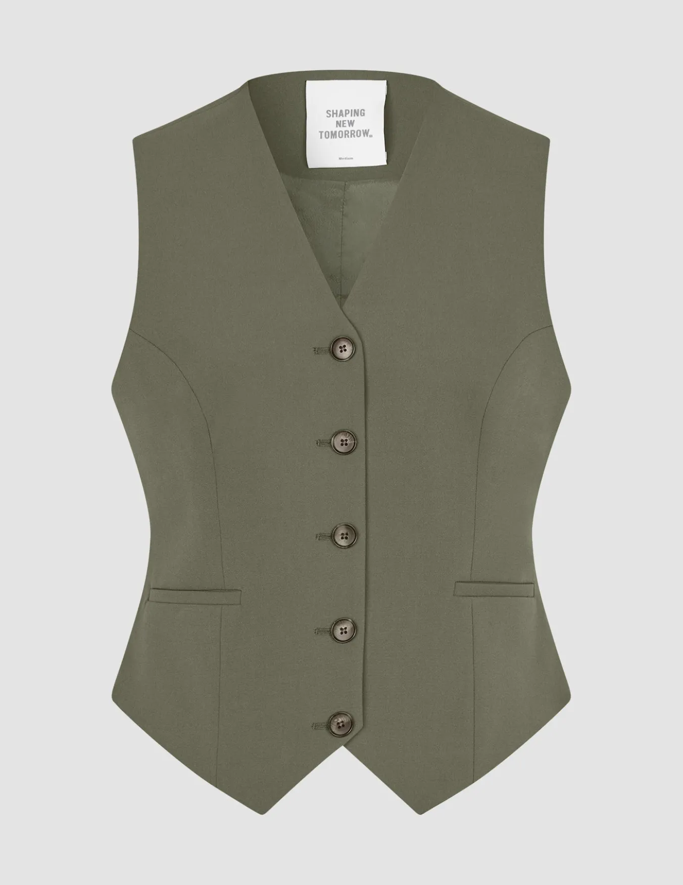 Essential Vest Short Dark Olive