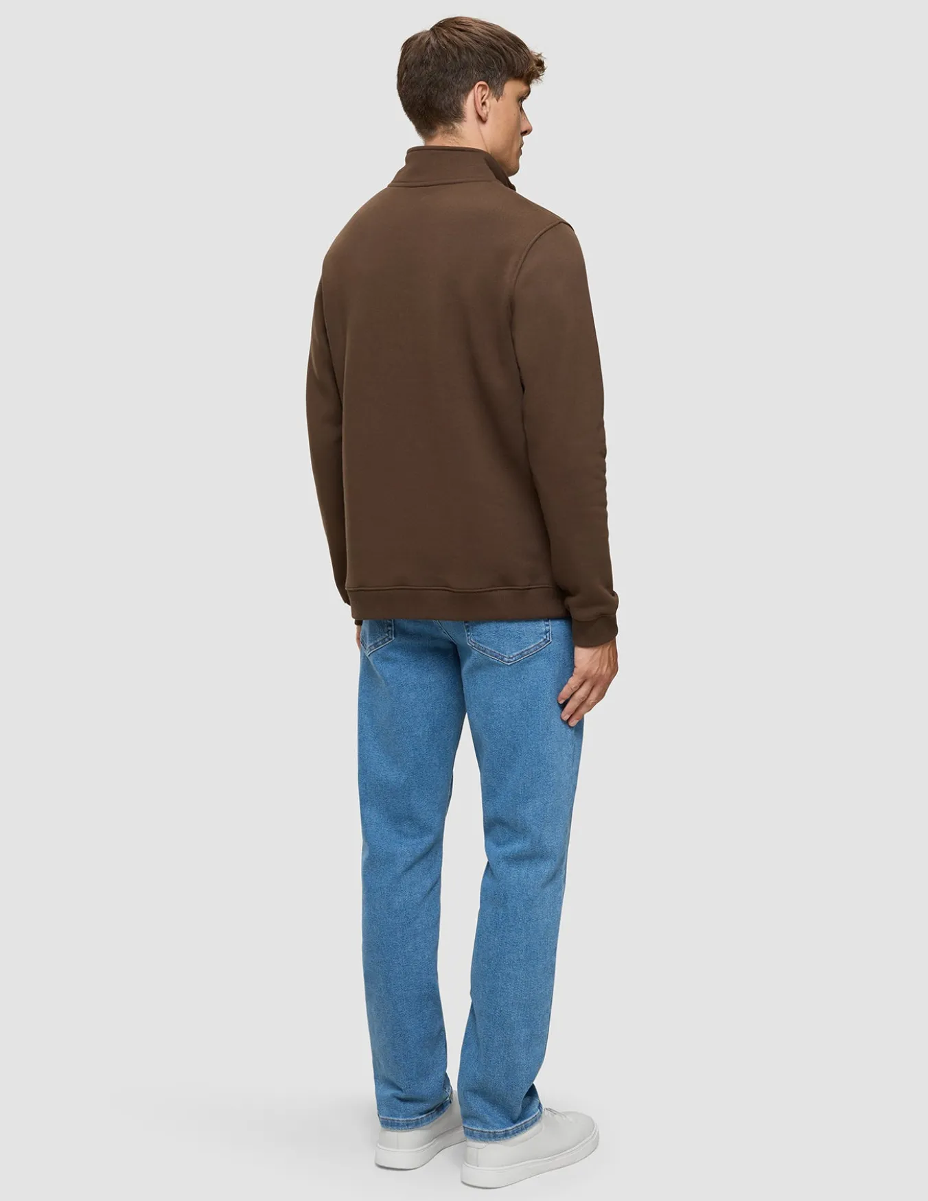 Everyday Half Zip Saddle Brown