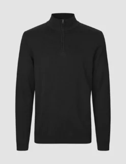 Everyday Knit Half Zip Black