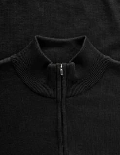 Everyday Knit Half Zip Black