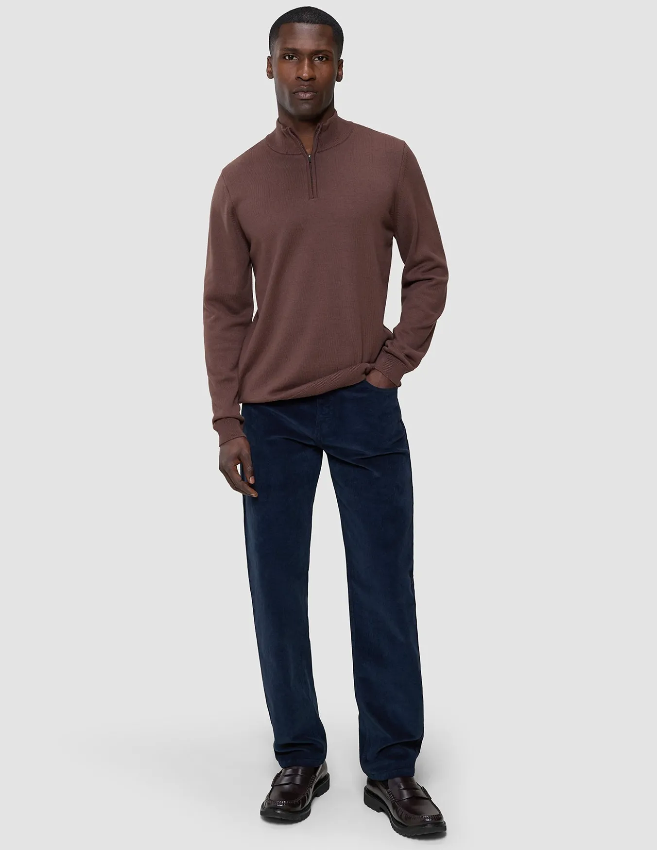 Everyday Knit Half Zip Espresso
