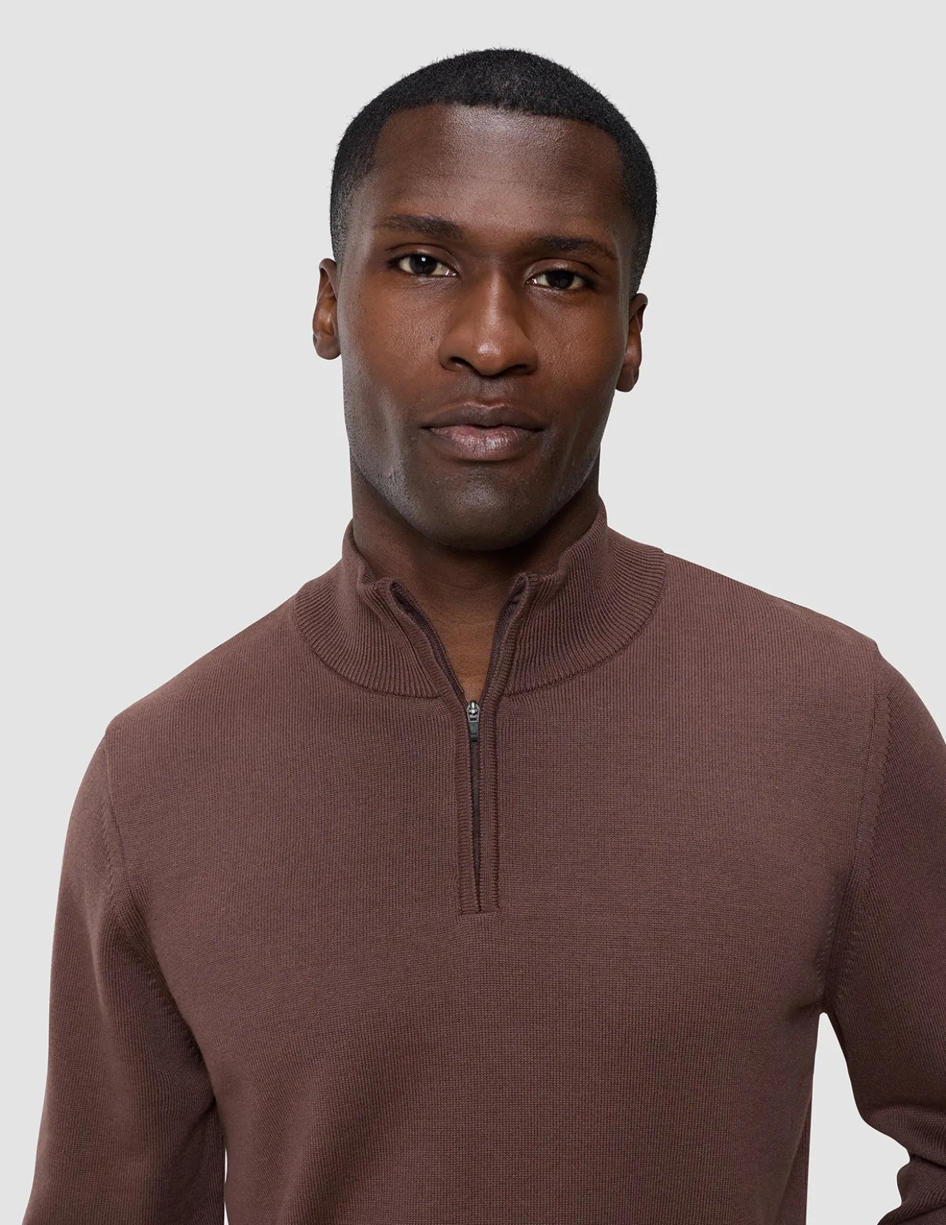 Everyday Knit Half Zip Espresso