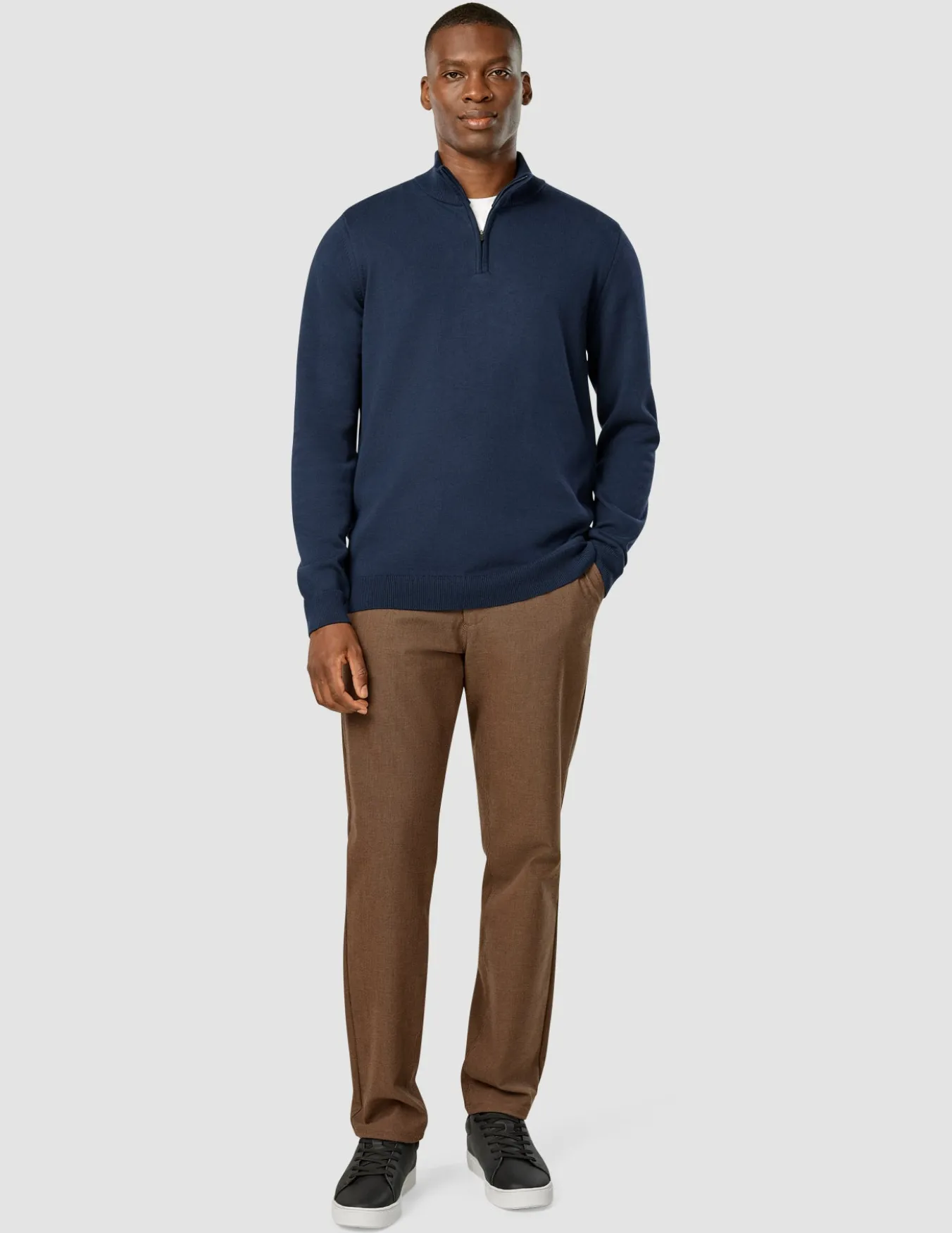 Everyday Knit Half Zip Navy