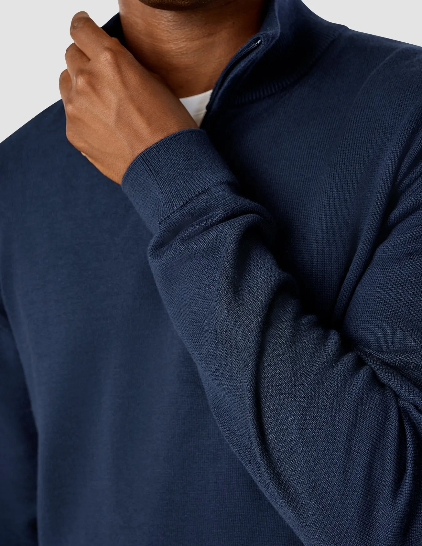 Everyday Knit Half Zip Navy