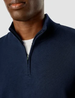 Everyday Knit Half Zip Navy